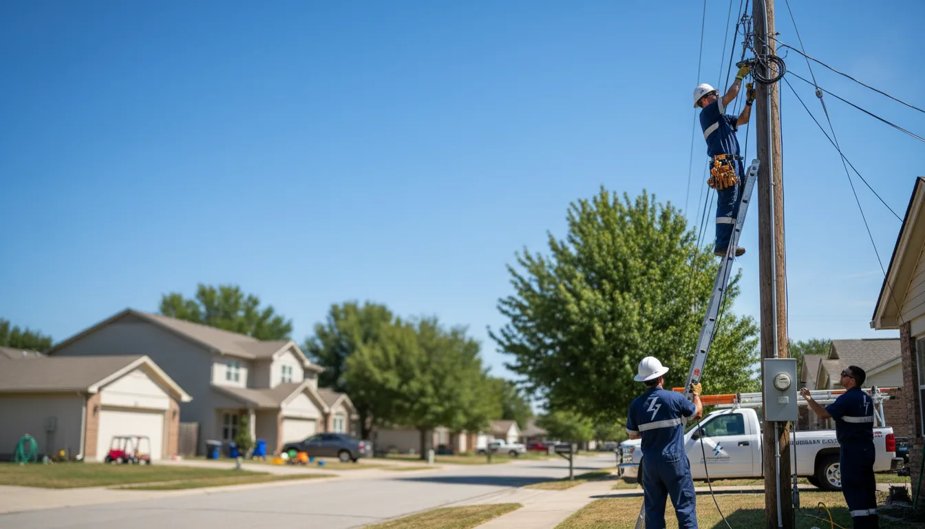 Residential electrician providing installation services in Hawley, MN
